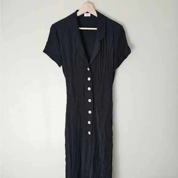 Wilfred Button-Up Tie-Front Midi Shirt Dress - Picture 2 of 3